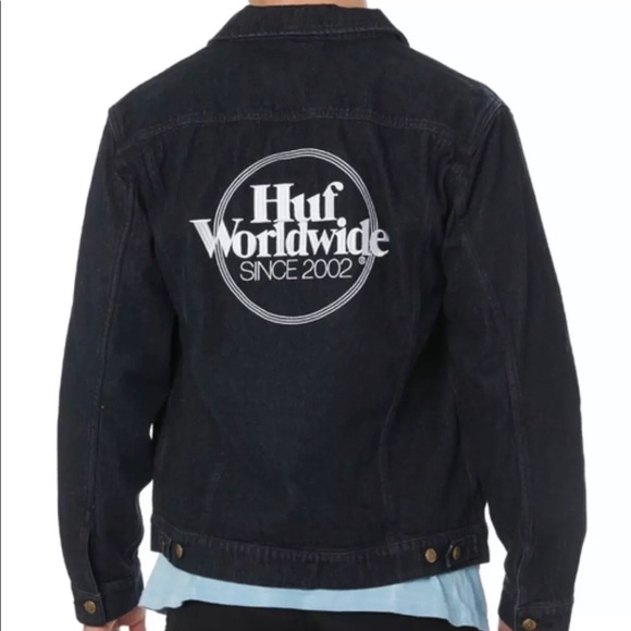 HUF Issue Denim Jacket Black HUF Worldwide 2002 - Picture 1 of 6